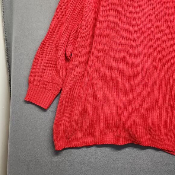Woman Within Cardigan Sweater Womens Plus Size 3X Red V Neck Casual - Picture 12 of 13
